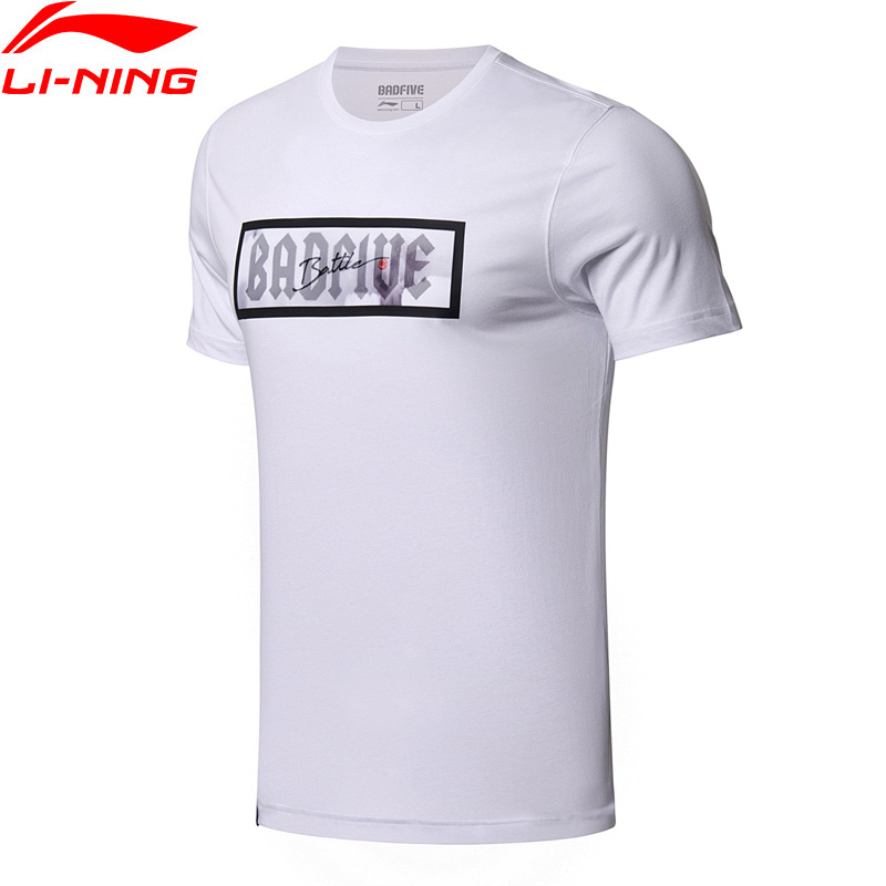 Li-Ning 남자 나쁜 5 농구 유니폼 t-셔츠 일반 맞는 코 튼 폴리 에스터 LiNing li ning 스포츠 t-셔츠 AHSN067 MTS2792